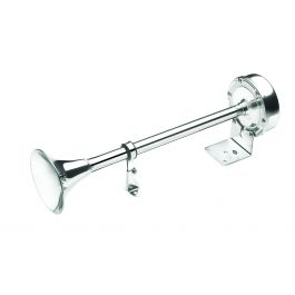 Single trumpet horn, 12 V, stainless steel, high pitch