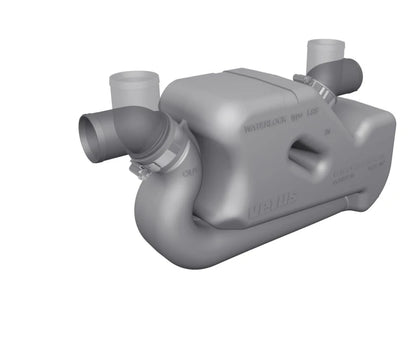 Waterlock type LSS45, with rotating inlet and outlet for Ã˜ 45 mm hose  LSS45A