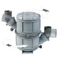 Vetus Rotatable waterlock/muffler type NLP75, with rotating inlet and outlet for Ã˜ 75 mm hose  NLP75