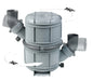 Rotatable waterlock/muffler type NLP90, with rotating inlet and outlet for Ã˜ 90 mm hose  NLP90