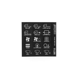 Set name plates np12 for switch panels p6/p8/p12  NP12