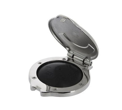 Foot switch, with stainless steel cover,  118mm, 24mm high, 50mm deep  P100735