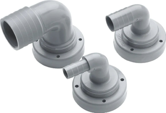 Hose connection, 25 mm ID, right angle, for rigid tanks  RT25B