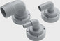 Hose connection, 38mm diameter, right-angled for rigid tanks