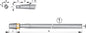 VETUS propeller shaft, duplex stainless steel, 30 mm, length 1000 mm  SA30/1000