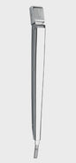 Single arm, stainless steel (AISI 316), L= 280 - 366 mm (for VETUS type RWS wiper motors)  SSAS