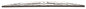 Wiper blade, high-gloss polished stainless steel AISI 316, L= 460 mm  WBS46H