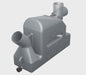 VETUS plastic waterlock type LP40 with rotating inlet for 40mm hose