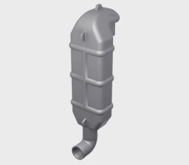 Exhaust gooseneck type LT50, for Ã˜ 50 mm hose