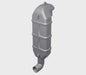 Exhaust gooseneck type LT50, for Ã˜ 50 mm hose