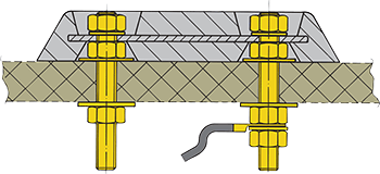 Anode connection kit for GRP hulls (price per piece)  ZKITP