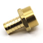 DZR CONNECTOR 1/2inBSPT - 3/4in HOSE  1-76013