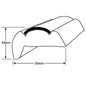 Wilks PVC White Rub Rail (3.65 Metres)