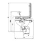 Johnson Aqua-T Compact Manual Toilet 9-51000