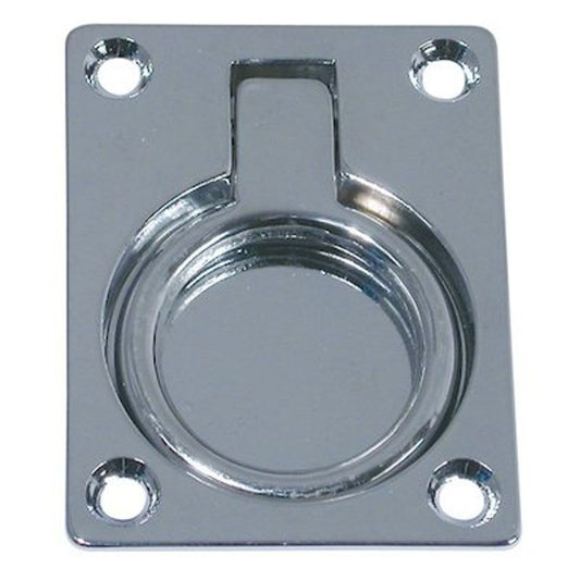 AG Chrome Flush Lifting Ring 63 x 48mm Packaged