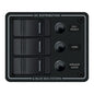 Blue Sea 3-Position IP66 Waterproof Vertical C/B Panel Black