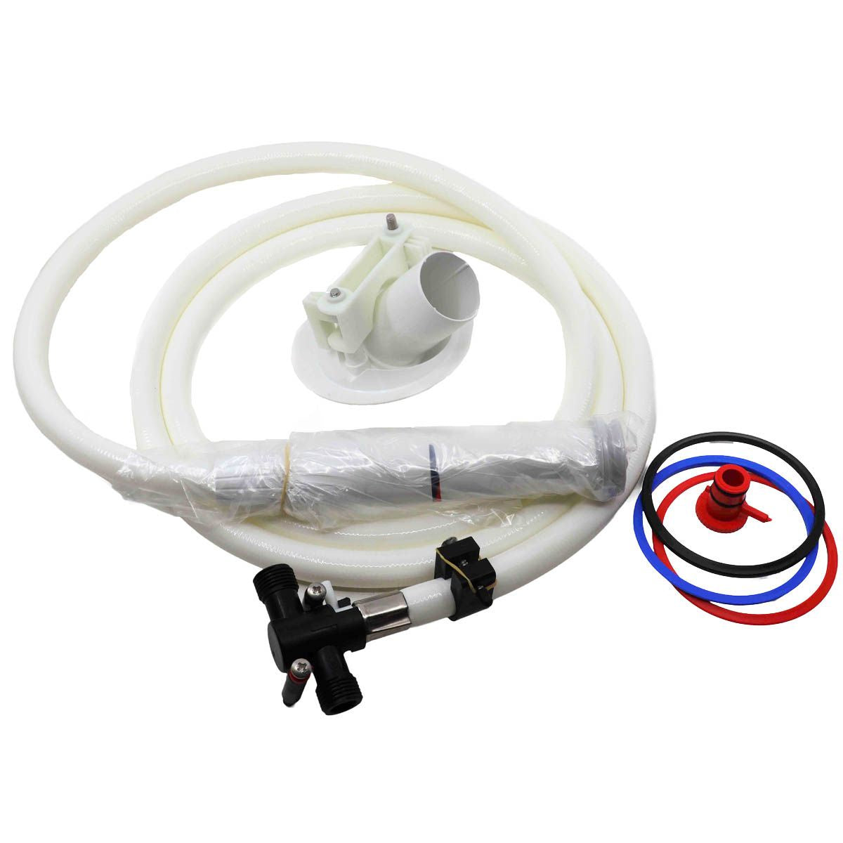 WHALE TWIST DECK SHOWER MIXER GRY ANGLED EA  W-DS0014B