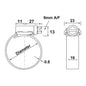 JCS HI-TORQUE HOSE CLAMP SS 45-65mm EACH  1-883065