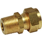 BRASS MALE STUD COUPLING 3/8in x 3/8in BSPT CARDED  1-14130P