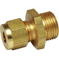 Male Parallel Stud Coupling 1/4in Tube x 3/8in BSP  1-13090