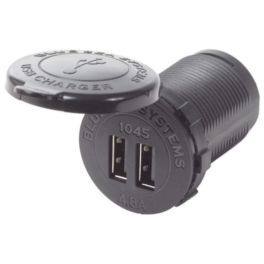 Blue Sea 12/24V 2 USB Charger Socket Mount