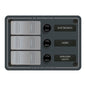 Blue Sea 3-Pos IP66 Waterproof V Panel Black