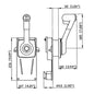 Ultraflex Single Lever + Trim Mb Side Mount Control