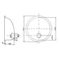 S/S ROUND HAND BASIN/ SINK 340mm ID  9-67920