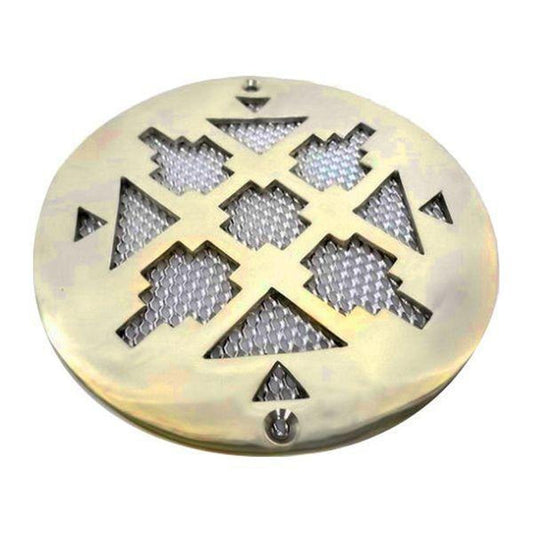 AG 5â€ Circular Brass Vent + Mesh