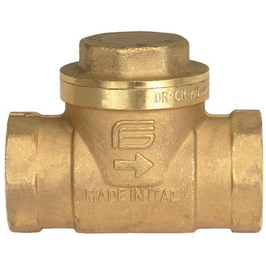 SWING CHECK VALVE DZR BRASS 1in BSP F/F  1-17353