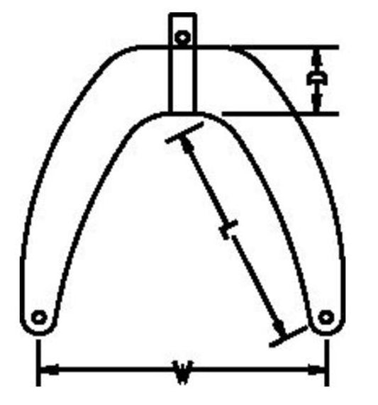 Anchor Bow Fender (38 x 13 x 56cm / White)