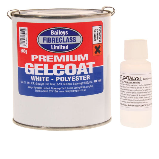 Baileys Premium Gelcoat in Brilliant White (500g / with Hardener)