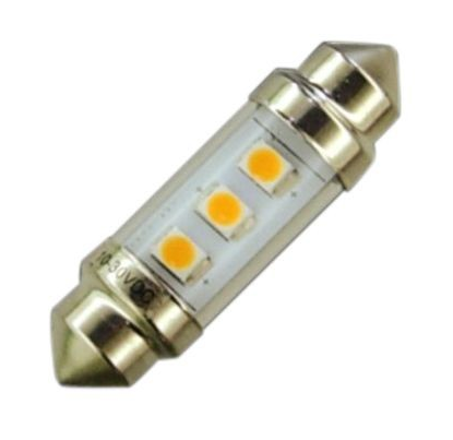 Aten Lighting 3 LED Festoon Bulb 42mm for Navigation Lights Warm White VL-563