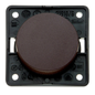 Berker Single Rocker Switch 250V - Brown