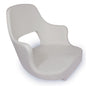 Trem White Fixed Helm Seat with Armrest