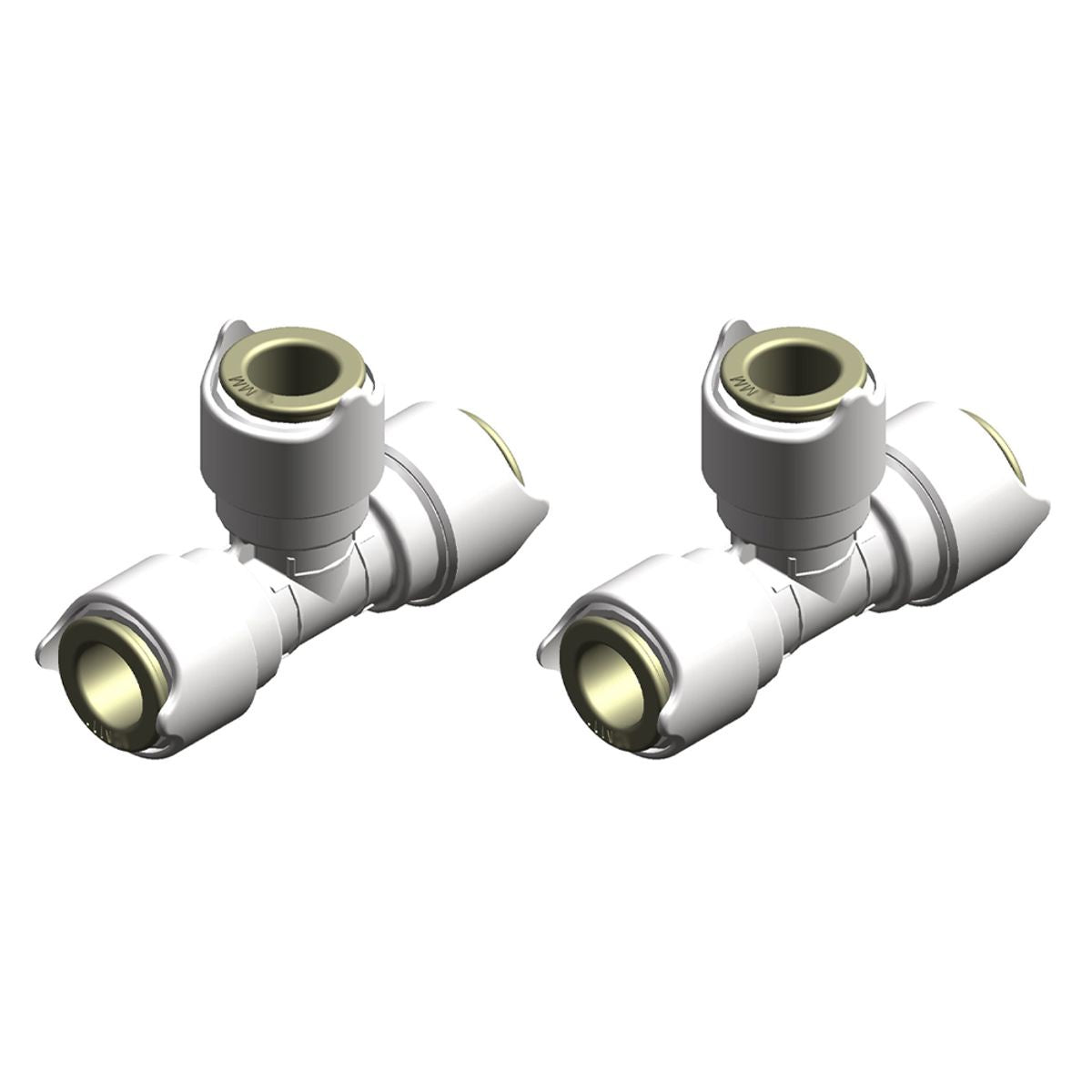 WHALE QUICK CONNECT EQUAL TEE 15mm (x2)  W-WX1502