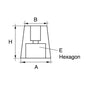 Zinc Shaft Anode 23mm Hexagon End
