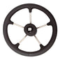 Ultraflex Steering Wheel (350mm / Black Grip & Hub)