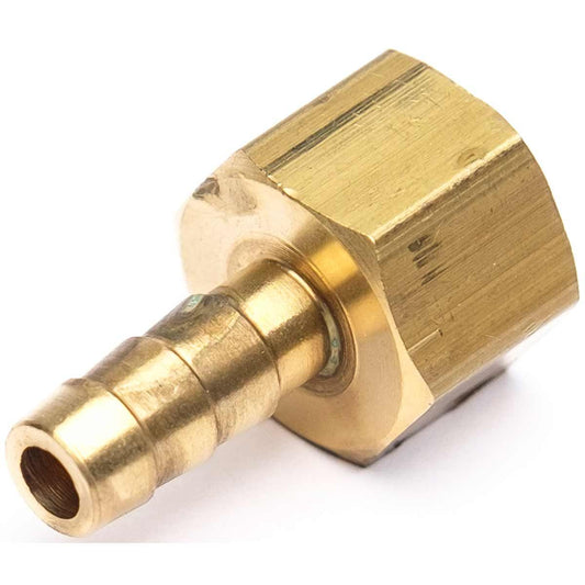 AG Brass Hose Connector 3/8" BSP Female - 5/16" Hose  1-76099