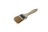 Pack of 12 - 1.5" Bristle Brush with White Wood Handle