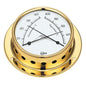 Barigo Thermometer and Hygrometer Brass 85mm Dial (110 x 32mm)