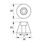 AG Zinc Bow Thruster Cone Anode
