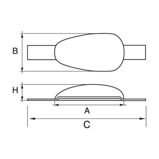 AG Pear Anode Weld On Zinc 1.8kg