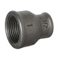 BLACK IRON REDUCING SOCKET 2inx1 1/2inBSP GALV  N-01246G
