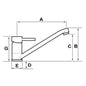 SHOWER MIXER WITH SEPARATE PULL OUT SHOWER CHROME  9-67152