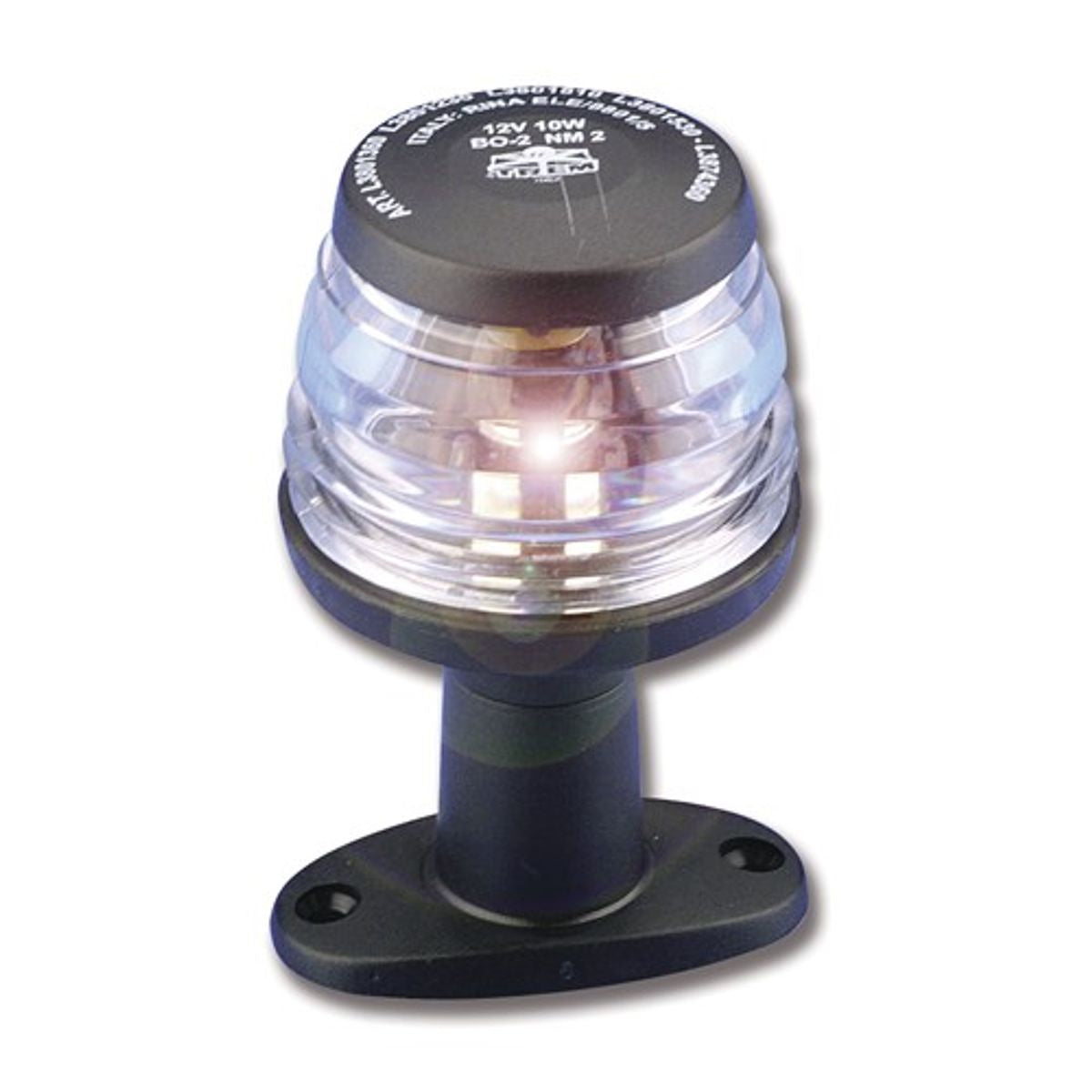 Trem All Round White Nav Light with Pedestal Black
