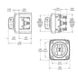 Blue Sea Battery Switch M Series 3 Position Selector Red