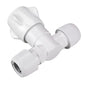 Hepworth HX36 Hep2o 22mm Inline Plastic Cold Water Stop Cock White  HX36/22