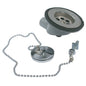CHROME SINK WASTE PLUG+CHAIN 3/4inHOSE R/A  9-68031