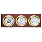 Barigo Clock/Barometer/Thermometer/Hygrometer Brass 85mm with Display